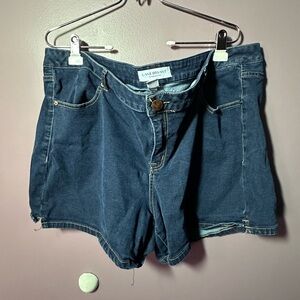 Lane Bryant Dark Blue Jean Shorts
